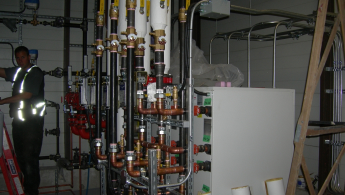Lions Gate - Heat Recovery Heat Pumps - During Construction 